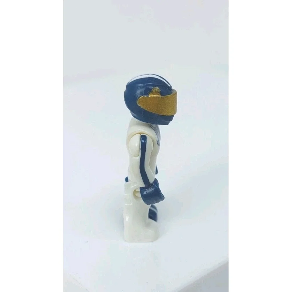 Mega‎ Construx Team Hot Wheels Driver Blue White Gold Face Shield